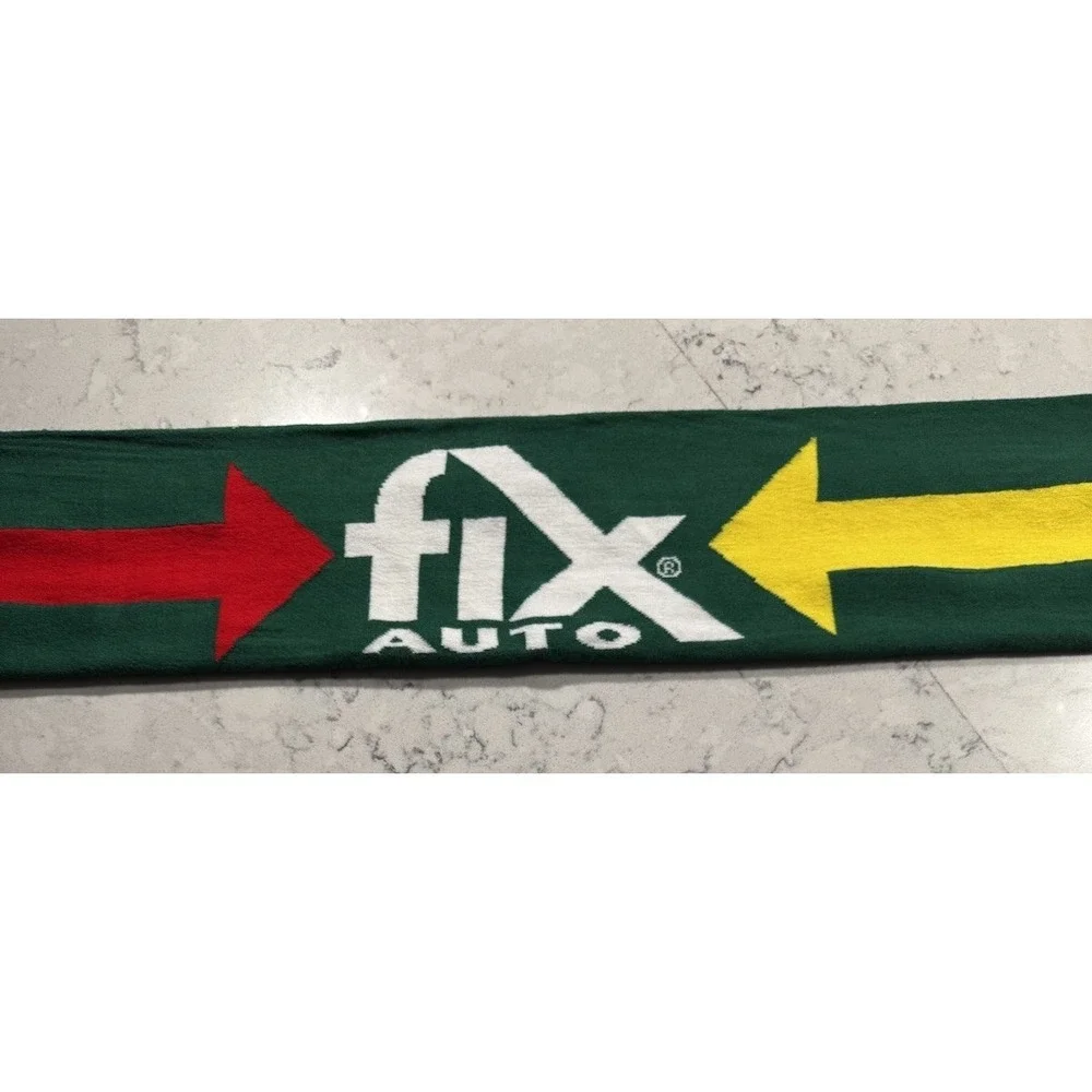 Portland Timbers Scarf OS Green Red Gold Knit Fringe MLS Soccer Providence Park
